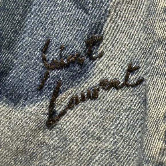 Saint Laurent Blue Denim Mini Skirt - Picture 5 of 7